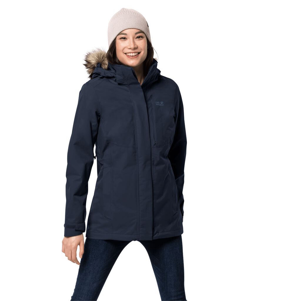 Jack Wolfskin ARCTIC OCEAN Vestes Femme Bleu - BWFLORU-71